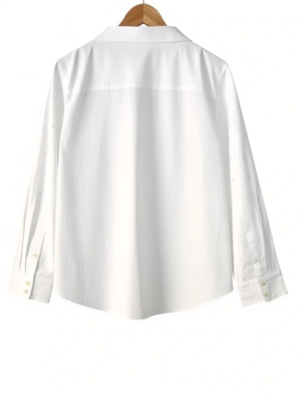 J. CREW Jeweled Button Up Shirt White Size XL NEW